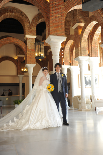 ウェディングドレスショップアトリエアンのブログ ドレスはクレアのオーダー スペイン ホテル ラ ボバディーリャで結婚式でした