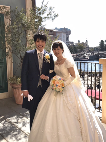 ウェディングドレスショップアトリエアンのブログ ドレスはメロディのオーダー 東京ディズニーシー ホテルミラコスタで結婚式でした