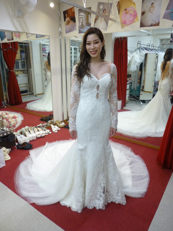 ウェディングドレスショップアトリエアンのブログ 大阪店 ドレスはマーメイドフルオーダー アニヴェルセル東京ベイで結婚式です