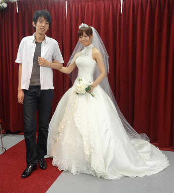 ウェディングドレスショップアトリエアンのブログ ドレスはメロディの変更 横浜エクセレントコーストでお式です