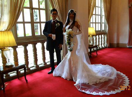 ウェディングドレスショップアトリエアンの幸せレポート 神間さんご夫妻2013 6 3挙式 宝塚ホテル